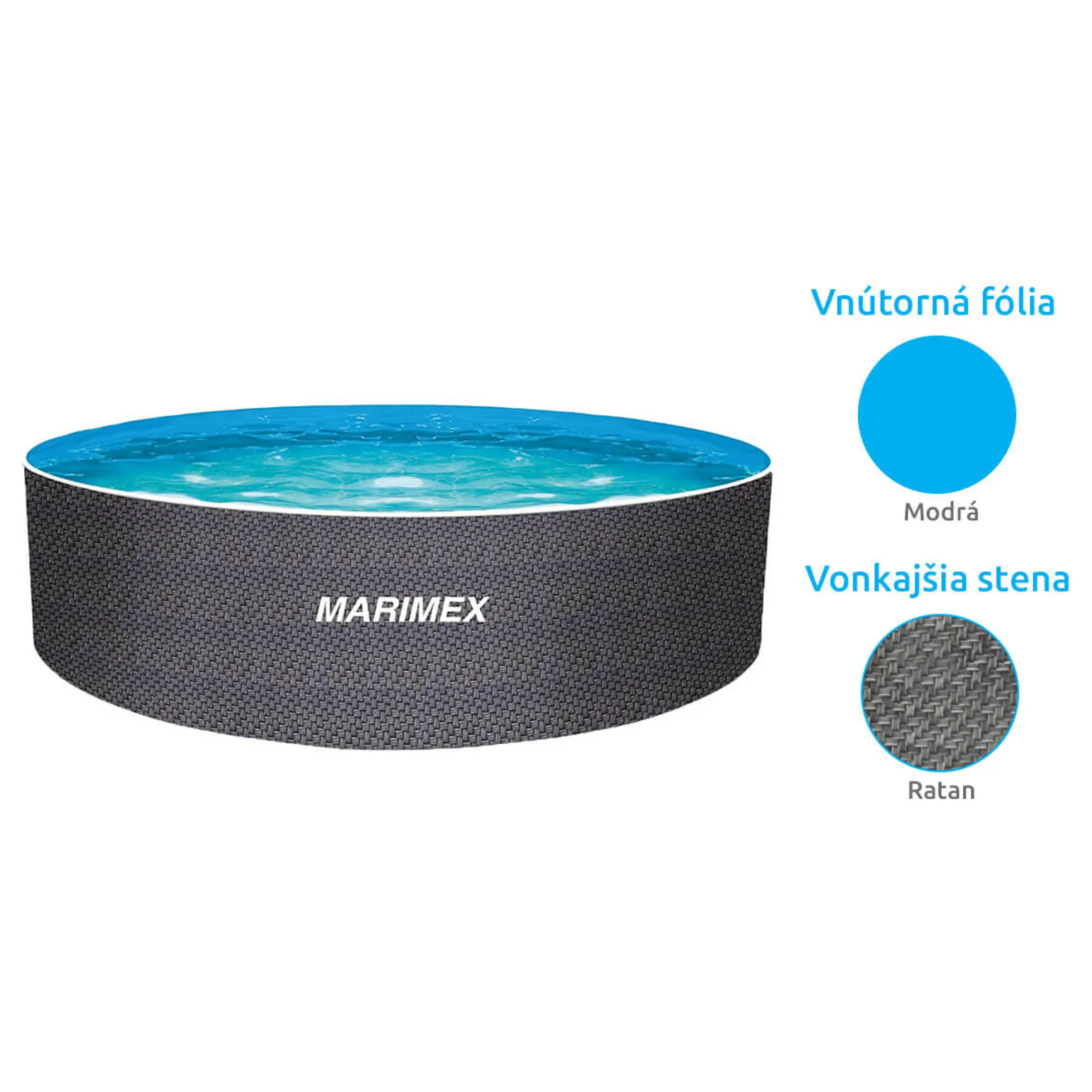 Marimex Orlando Ratan 3,66 x 1,22 m 10340263 Obrázek