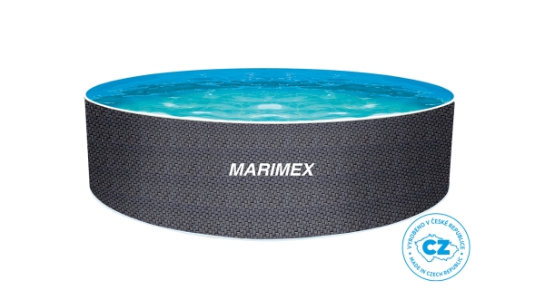 Bazén Marimex Orlando 3,66x1,22 m bez příslušenství - motiv RATAN (poškozený obal)