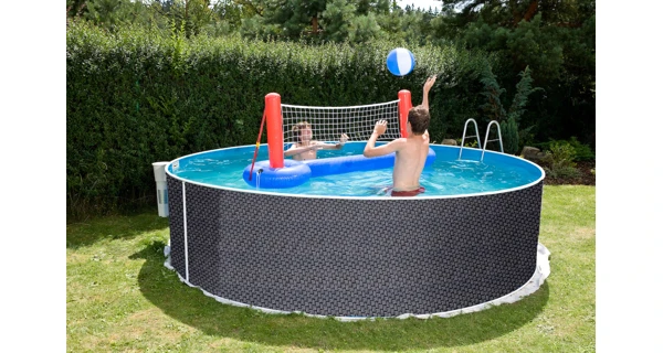 Bazén Marimex Orlando 3,66x1,22 m s pískovou filtrací a příslušenstvím - motiv RATAN