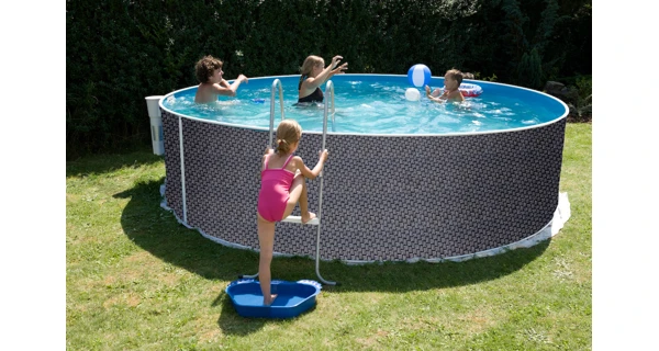 Bazén Marimex Orlando 3,66x1,22 m s pískovou filtrací a příslušenstvím - motiv RATAN