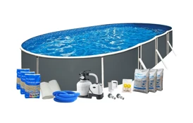 Bazén Marimex Orlando Premium DL 3,66x7,32x1,22 m s pískovou filtrací a příslušenstvím