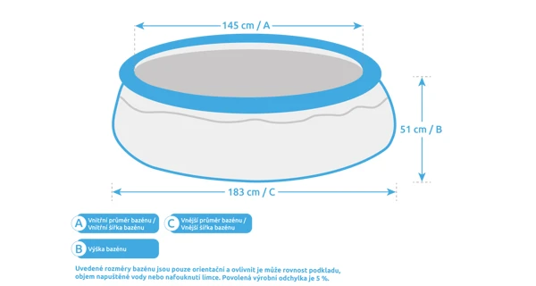 Bazén Marimex Tampa 1,83x0,51 m s kartušovou filtrací - motiv Plameňák