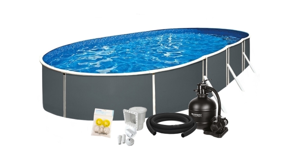 Bazén Orlando Premium DL 3,66x7,32x1,22 m s pískovou filtrací a příslušenstvím