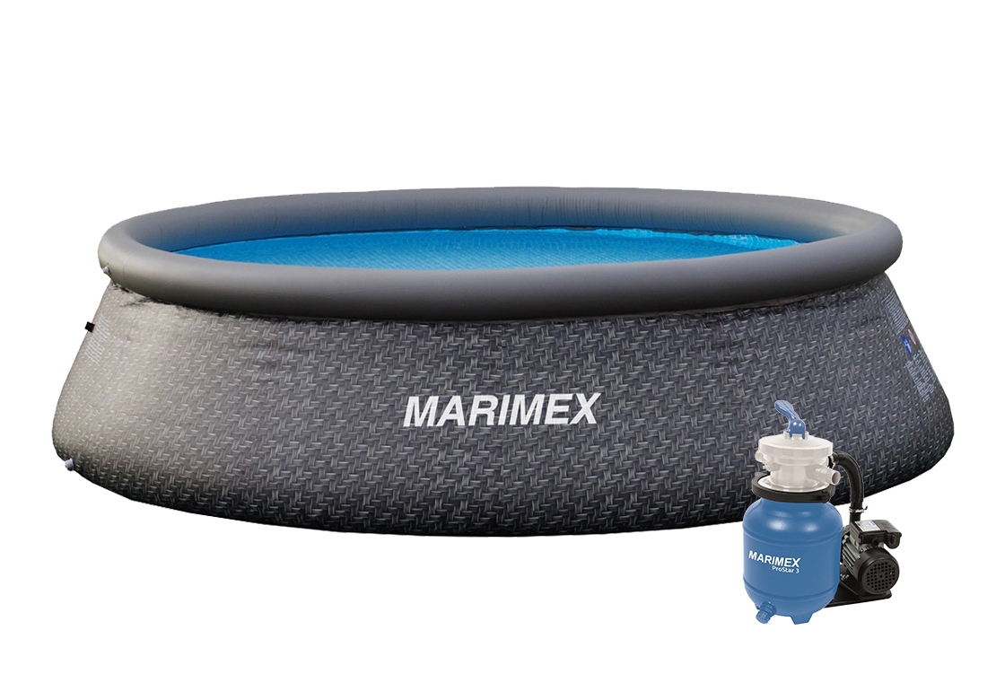 Marimex Bazén Tampa 3,66x0,91 m s pískovou filtrací - motiv RATAN - 19900082