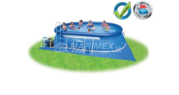 Bazén Tampa ovál 3,66x6,10x1,22 m s pískovou filtrací