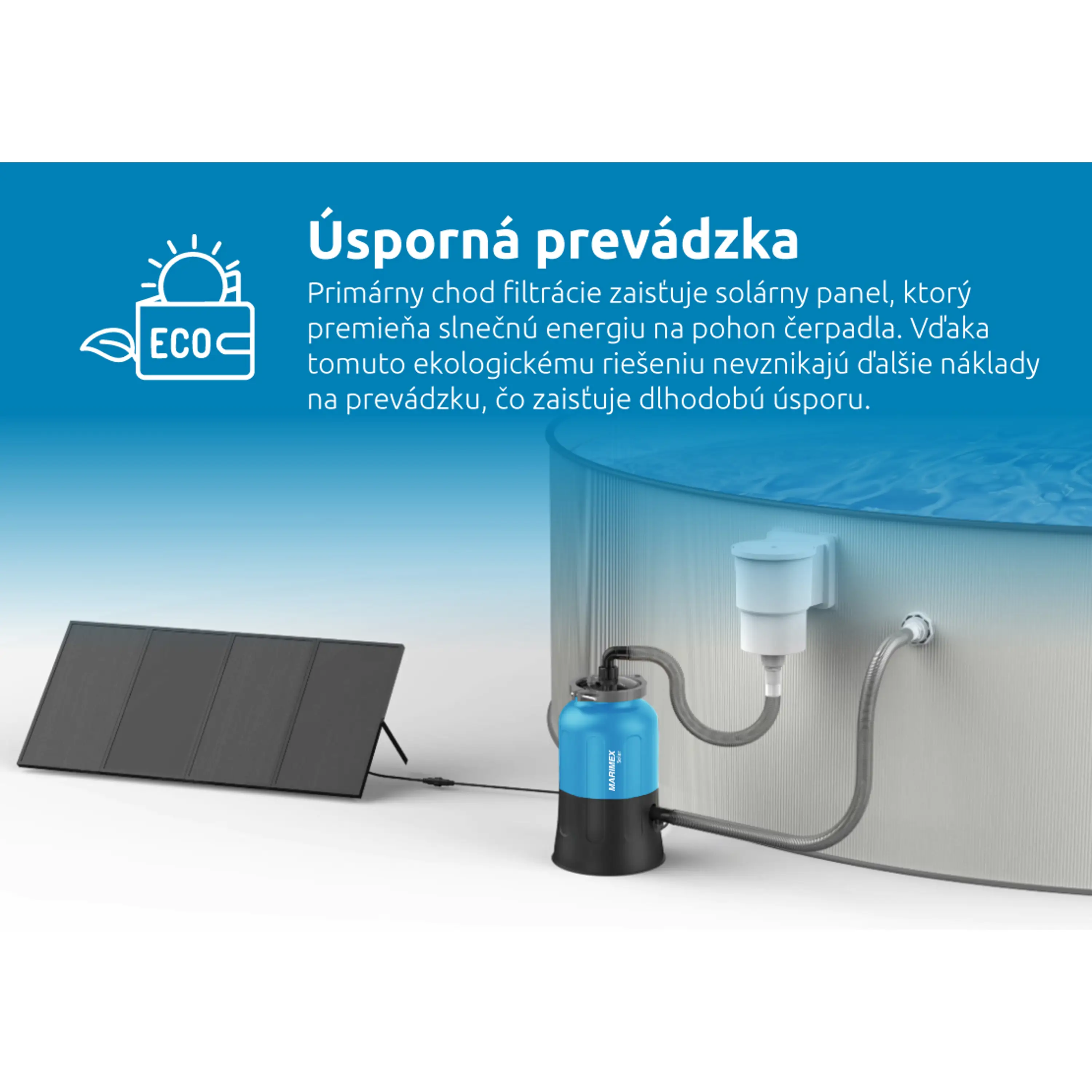 Marimex | Bazénová filtrace ProStar Solar 3 | 10604350 Obrázek