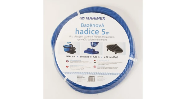 Bazénová hadice 4 x 1,25 m v celku