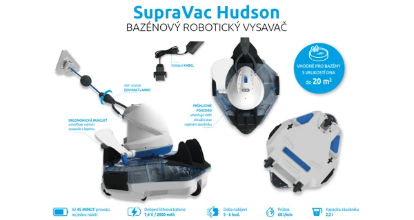 Bazénový robotický vysavač Marimex SupraVac Hudson