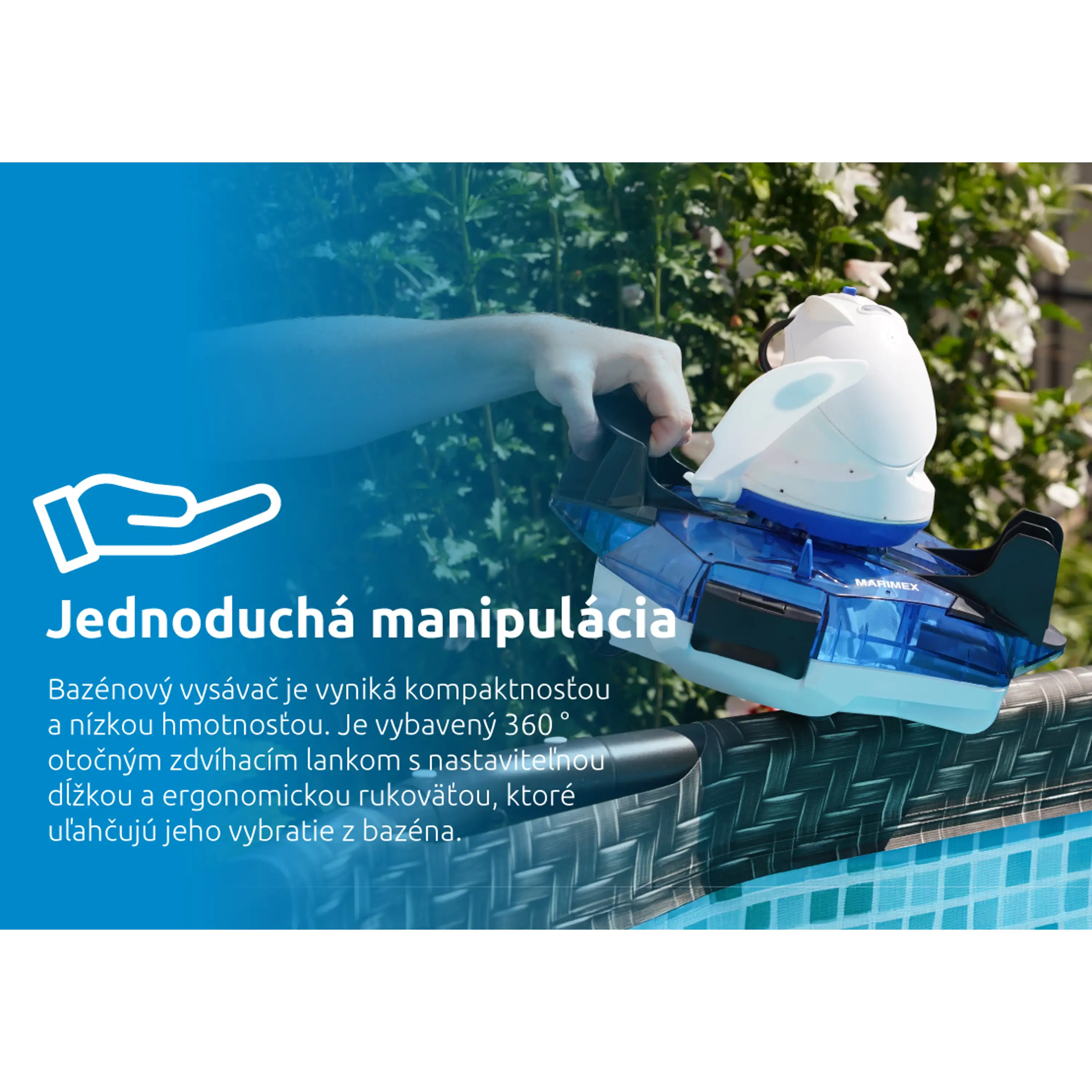 Marimex | Bazénový robotický vysavač ProStar Vac XP17 aku | 10800037 Obrázek