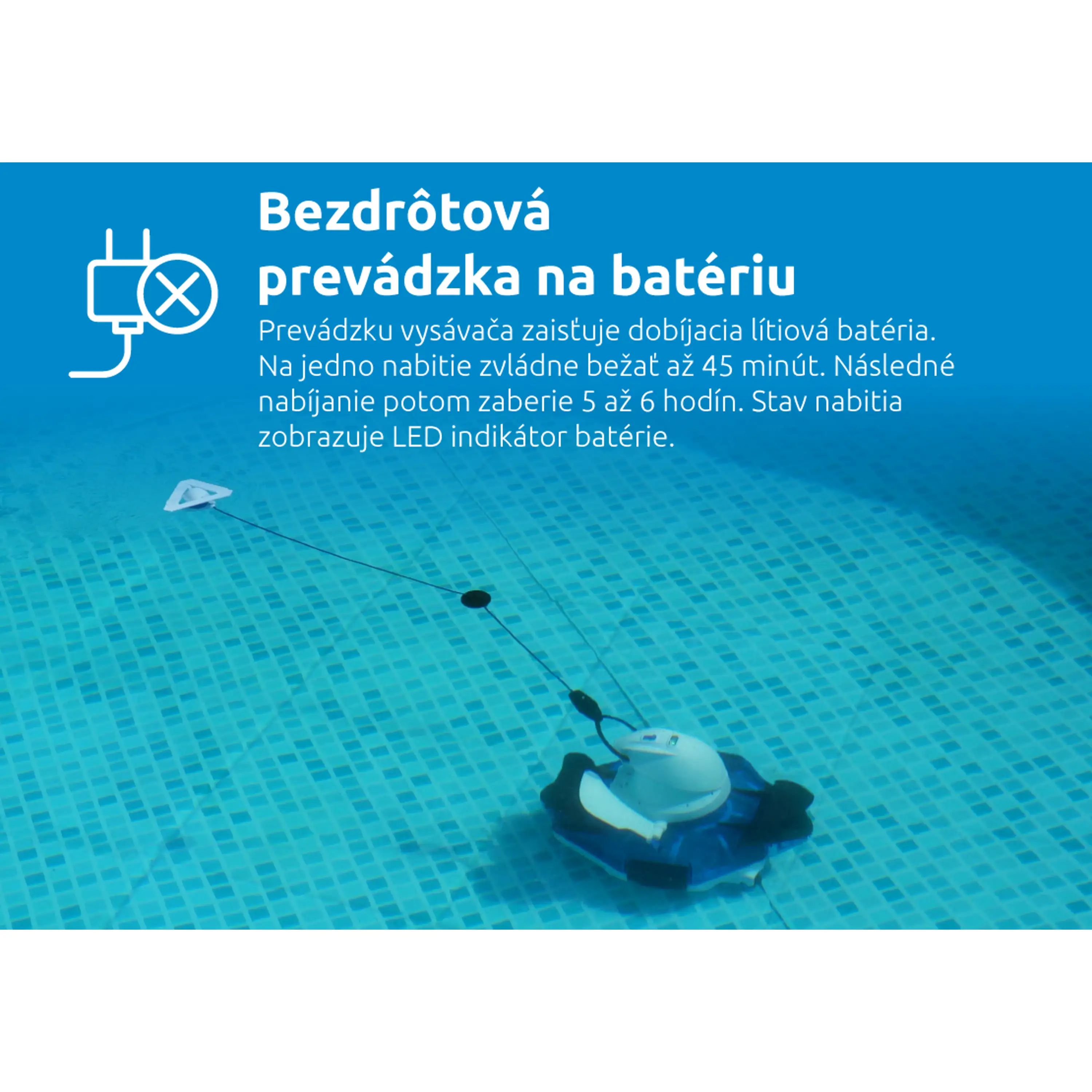 Marimex | Bazénový robotický vysavač ProStar Vac XP17 aku | 10800037 Obrázek