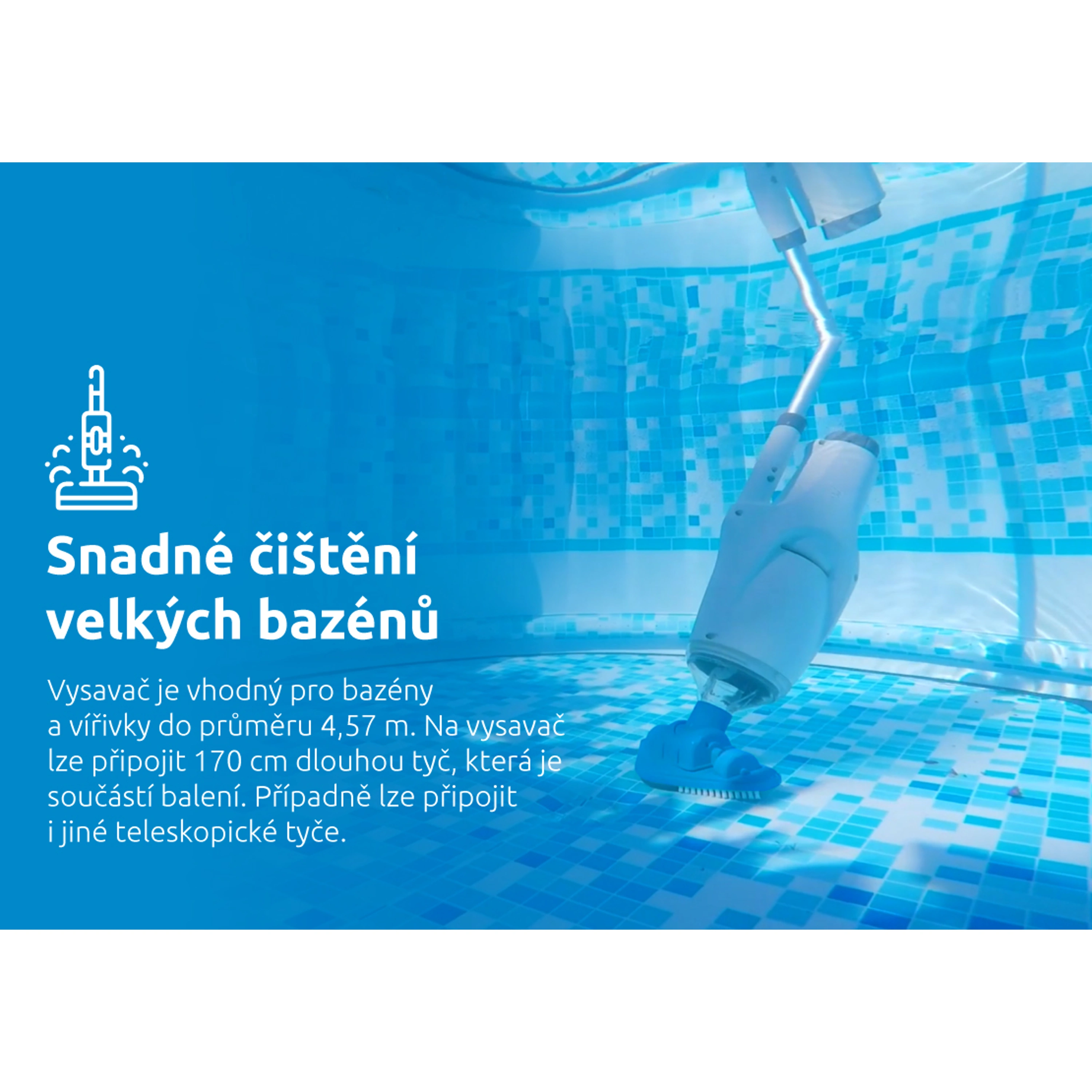 Marimex | Bazénový vysavač ProStar Vac MP02 Aku | 10800039 Obrázek