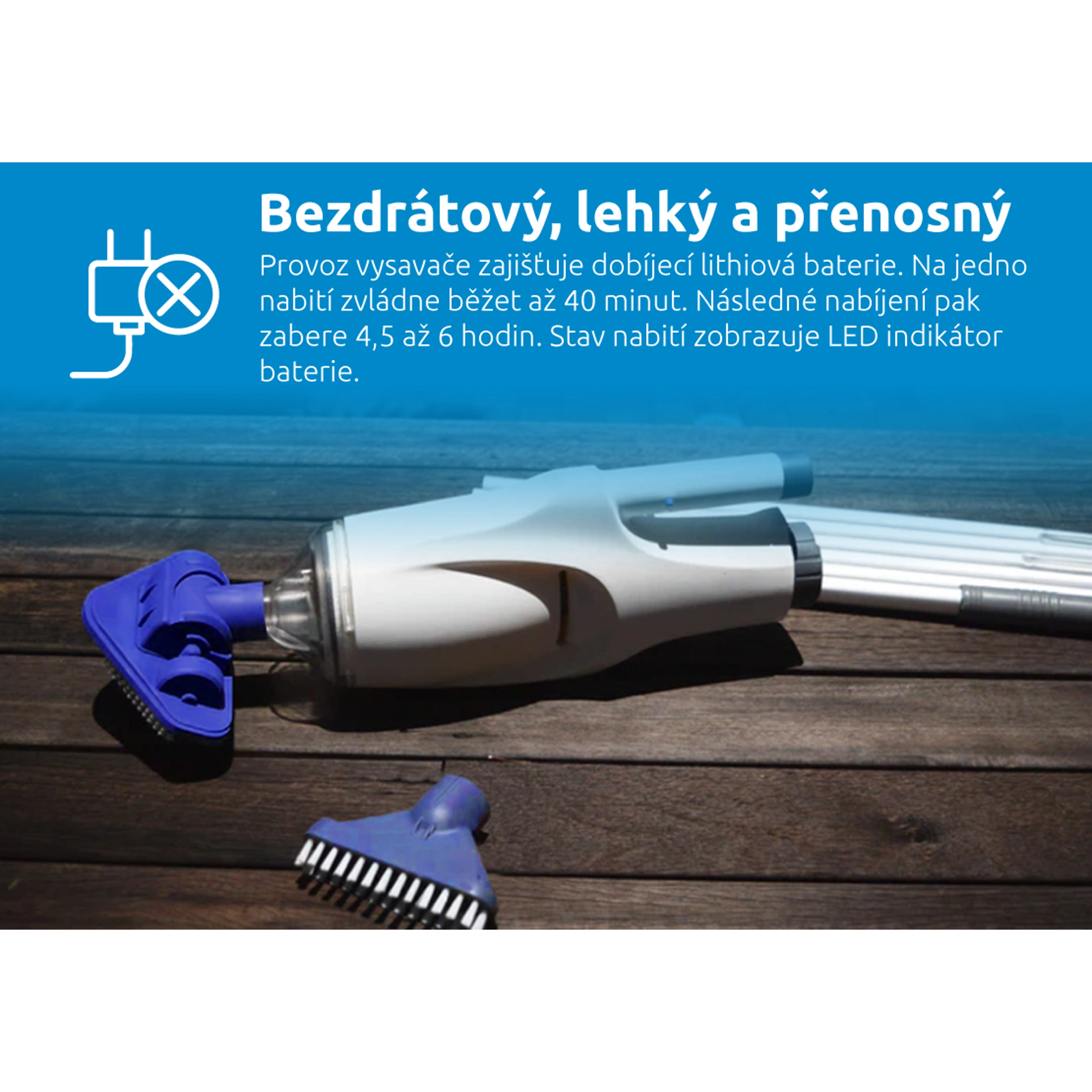 Marimex | Bazénový vysavač ProStar Vac MP02 Aku | 10800039 Obrázek