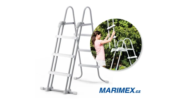 Bezpečnostní schůdky k bazénům - výška stěny do 1,07 m (poškozený obal)