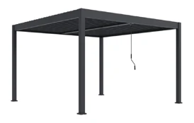 Bioklimatická pergola INTRO DUO 4x4 m, hliník - volně stojící