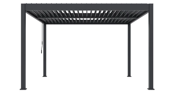 Bioklimatická pergola INTRO DUO 4x4 m, hliník - volně stojící