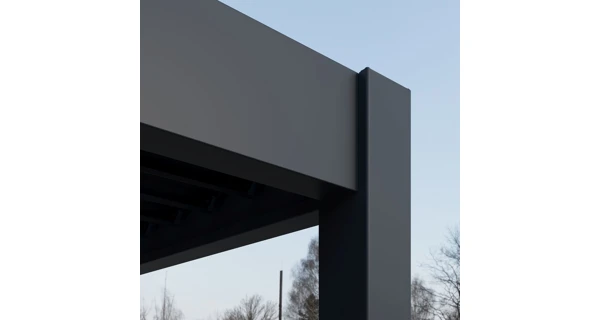 Bioklimatická pergola INTRO DUO 4x4 m, hliník - volně stojící