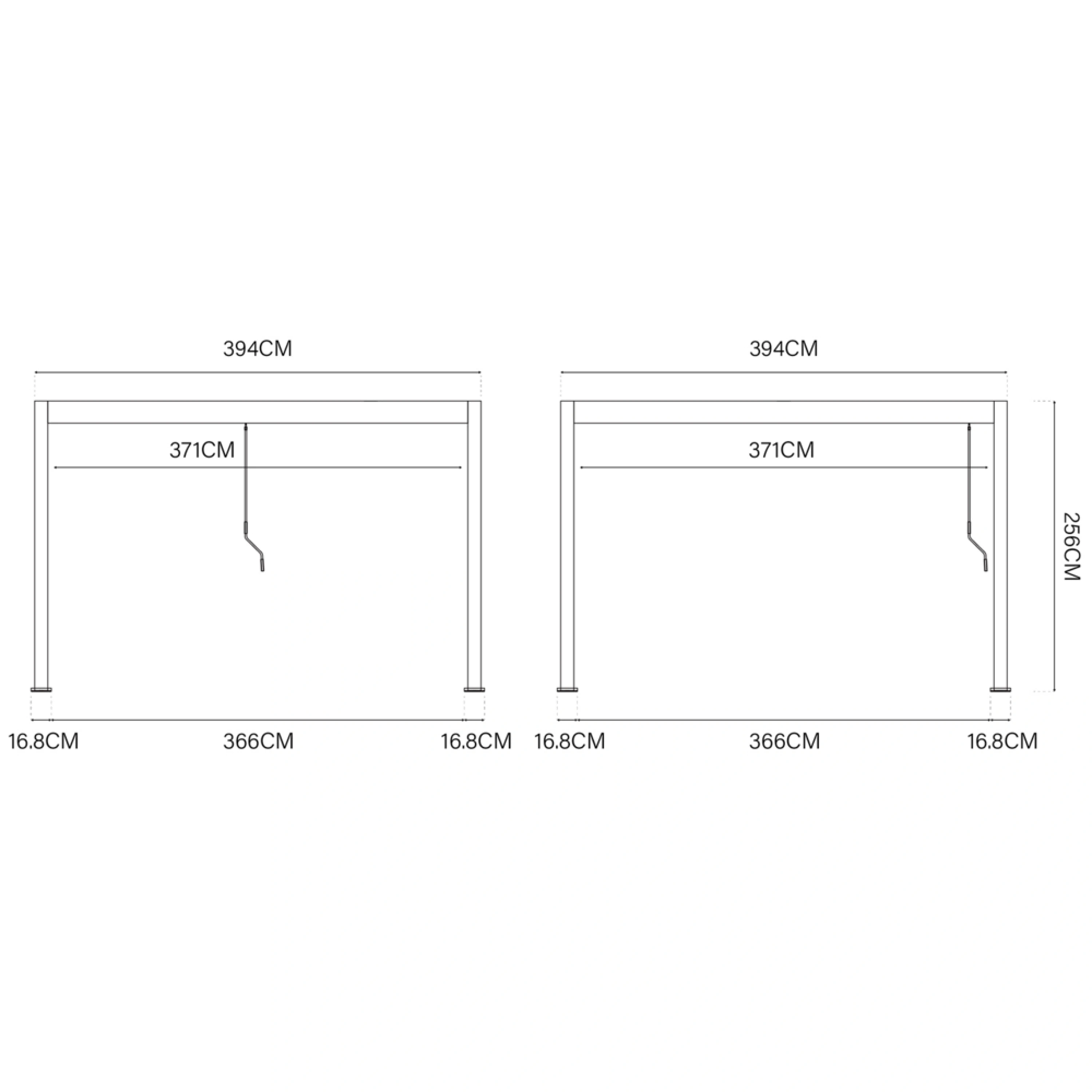 Bioklimatická pergola 4x4 m INTRO DUO Rojaplast Obrázek