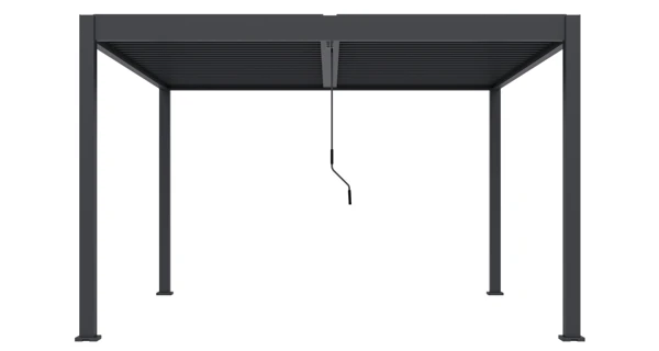 Bioklimatická pergola INTRO DUO 4x4 m, hliník - volně stojící