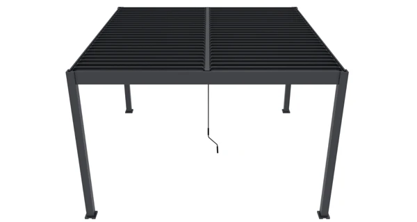 Bioklimatická pergola INTRO DUO 4x4 m, hliník - volně stojící