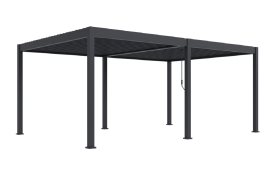 Bioklimatická pergola INTRO DUO 6x4 m, hliník - volně stojící