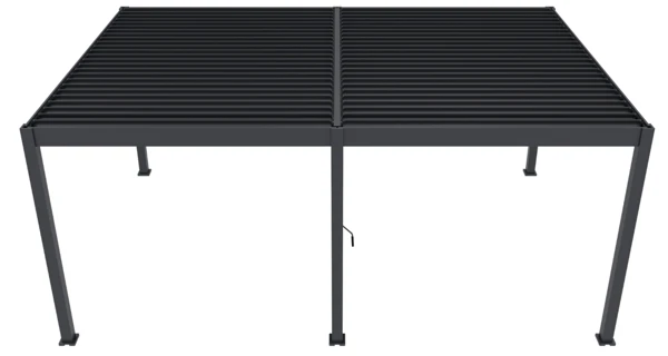 Bioklimatická pergola INTRO DUO 6x4 m, hliník - volně stojící