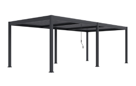 Bioklimatická pergola INTRO DUO 7,2x3,6 m, hliník - volně stojící