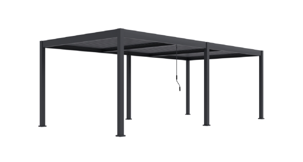 Bioklimatická pergola INTRO DUO 7,2x3,6 m, hliník - volně stojící