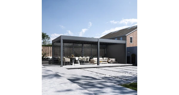 Bioklimatická pergola INTRO DUO 7,2x3,6 m, hliník - volně stojící