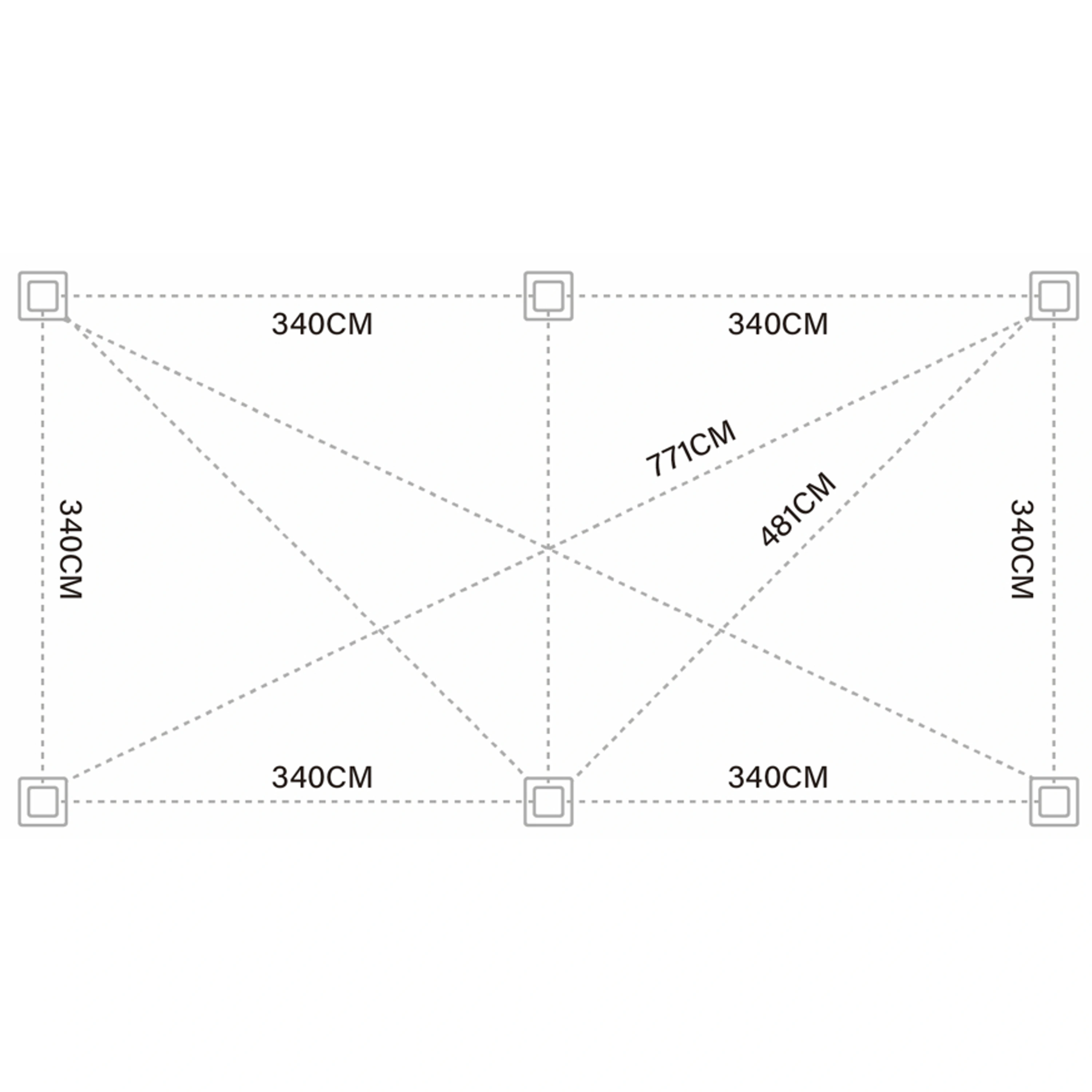Bioklimatická pergola 7,2x3,6 m INTRO DUO Rojaplast Obrázek