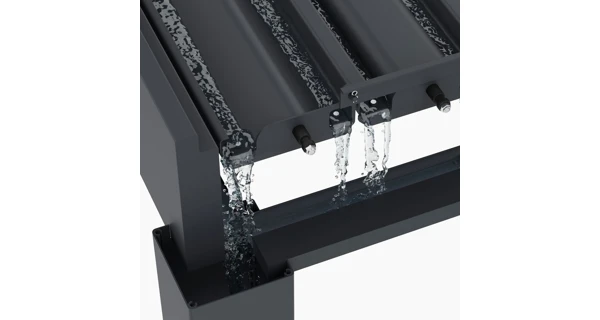 Bioklimatická pergola INTRO DUO 7,2x3,6 m, hliník - volně stojící