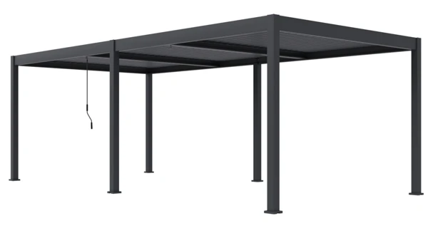 Bioklimatická pergola INTRO DUO 7,2x3,6 m, hliník - volně stojící