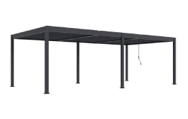 Bioklimatická pergola INTRO DUO 8x4 m, hliník - volně stojící