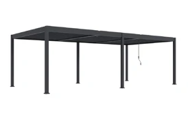 Bioklimatická pergola INTRO DUO 8x4 m, hliník - volně stojící