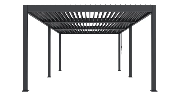 Bioklimatická pergola INTRO DUO 8x4 m, hliník - volně stojící