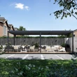 Bioklimatická pergola INTRO DUO 8x4 m, hliník - volně stojící