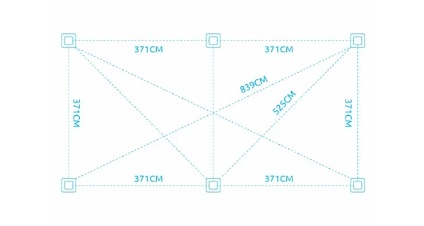 Bioklimatická pergola INTRO DUO 8x4 m, hliník - volně stojící