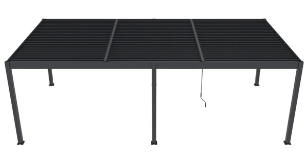 Bioklimatická pergola INTRO DUO 8x4 m, hliník - volně stojící