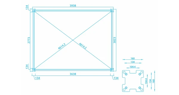 Bioklimatická pergola INTRO NEO 3,6x3 m, hliník/ocel - volně stojící