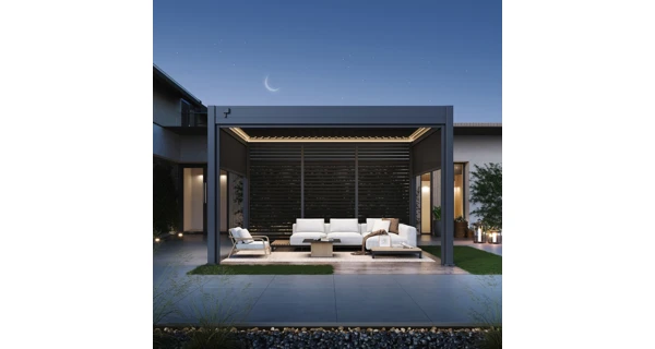 Bioklimatická pergola INTRO NEO 4x3 m, hliník - volně stojící