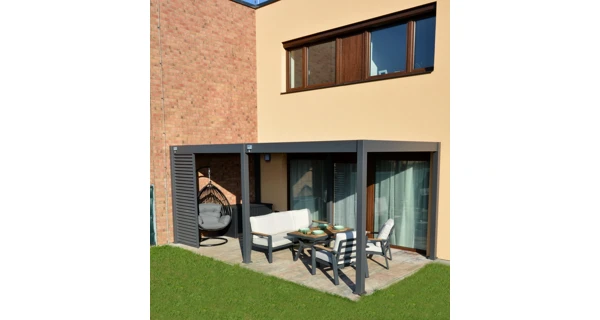 Bioklimatická pergola INTRO NEO 4x3 m, hliník - volně stojící
