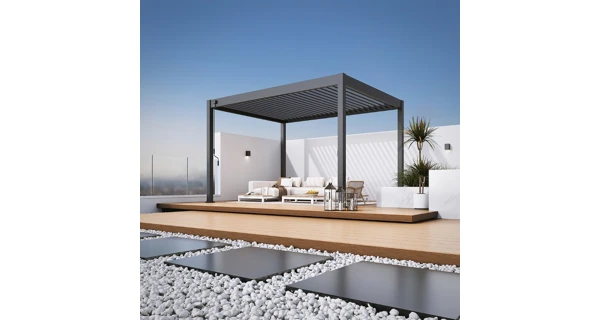 Bioklimatická pergola INTRO PLUS 4x3 m, hliník  - volně stojící