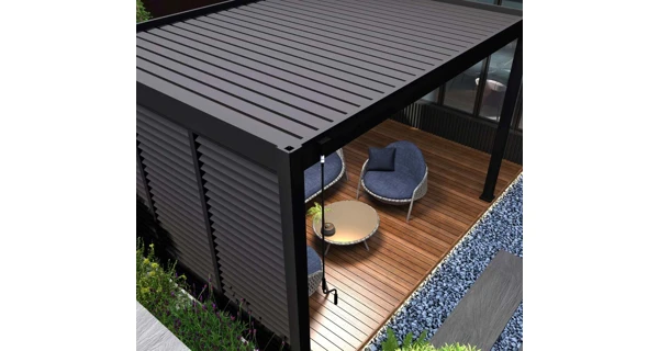 Bioklimatická pergola INTRO PLUS 4x3 m, hliník  - volně stojící