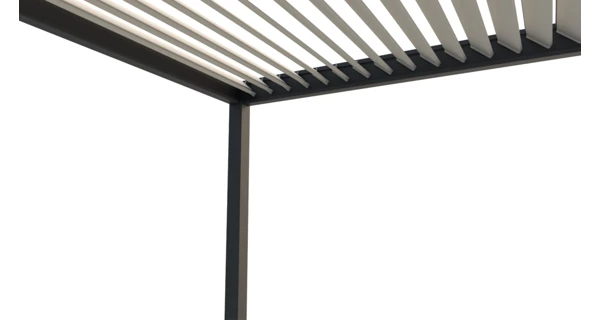 Bioklimatická pergola INTRO PLUS 4x3 m, hliník  - volně stojící