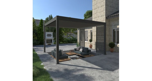 Bioklimatická pergola INTRO PLUS 4x3 m, hliník  - volně stojící