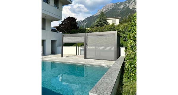 Bioklimatická pergola INTRO PLUS 6x3 m, hliník - volně stojící