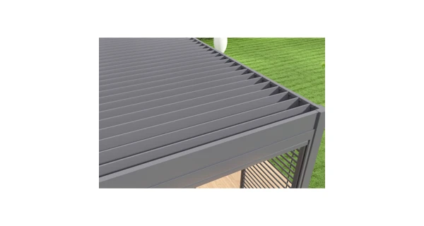 Bioklimatická pergola INTRO PLUS 6x3 m, hliník - volně stojící