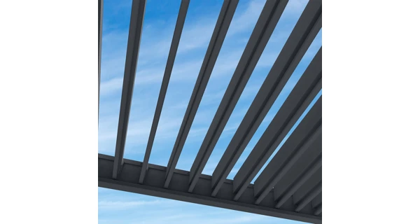 Bioklimatická pergola INTRO PLUS 6x3 m, hliník - volně stojící