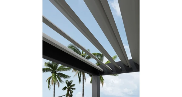 Bioklimatická pergola INTRO PLUS 6x3 m, hliník - volně stojící