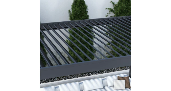 Bioklimatická pergola INTRO PLUS 6x3 m, hliník - volně stojící