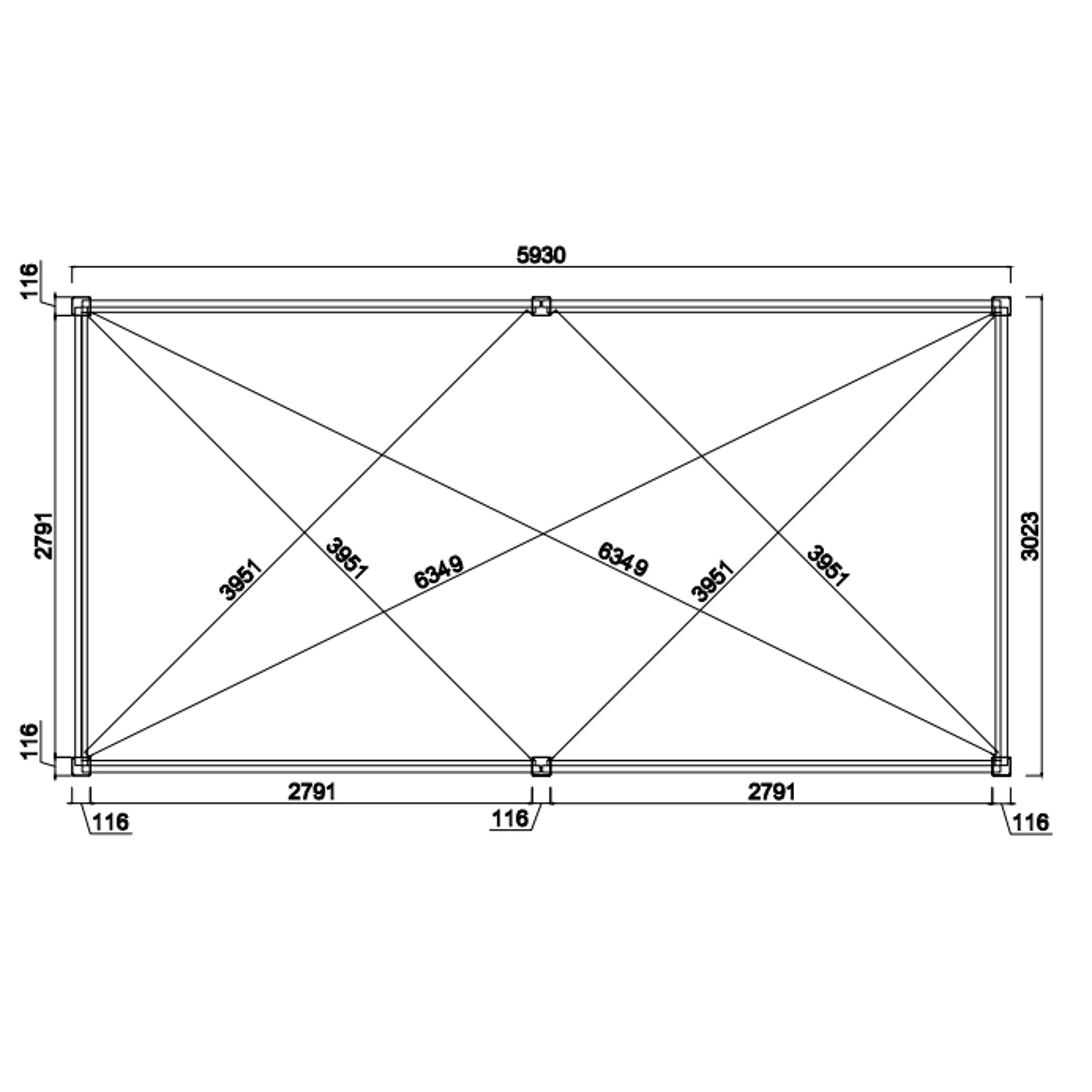Bioklimatická pergola INTRO PLUS 6x3 m Rojaplast Obrázek
